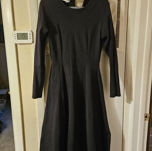 Elegant Black Long Sleeve Dress